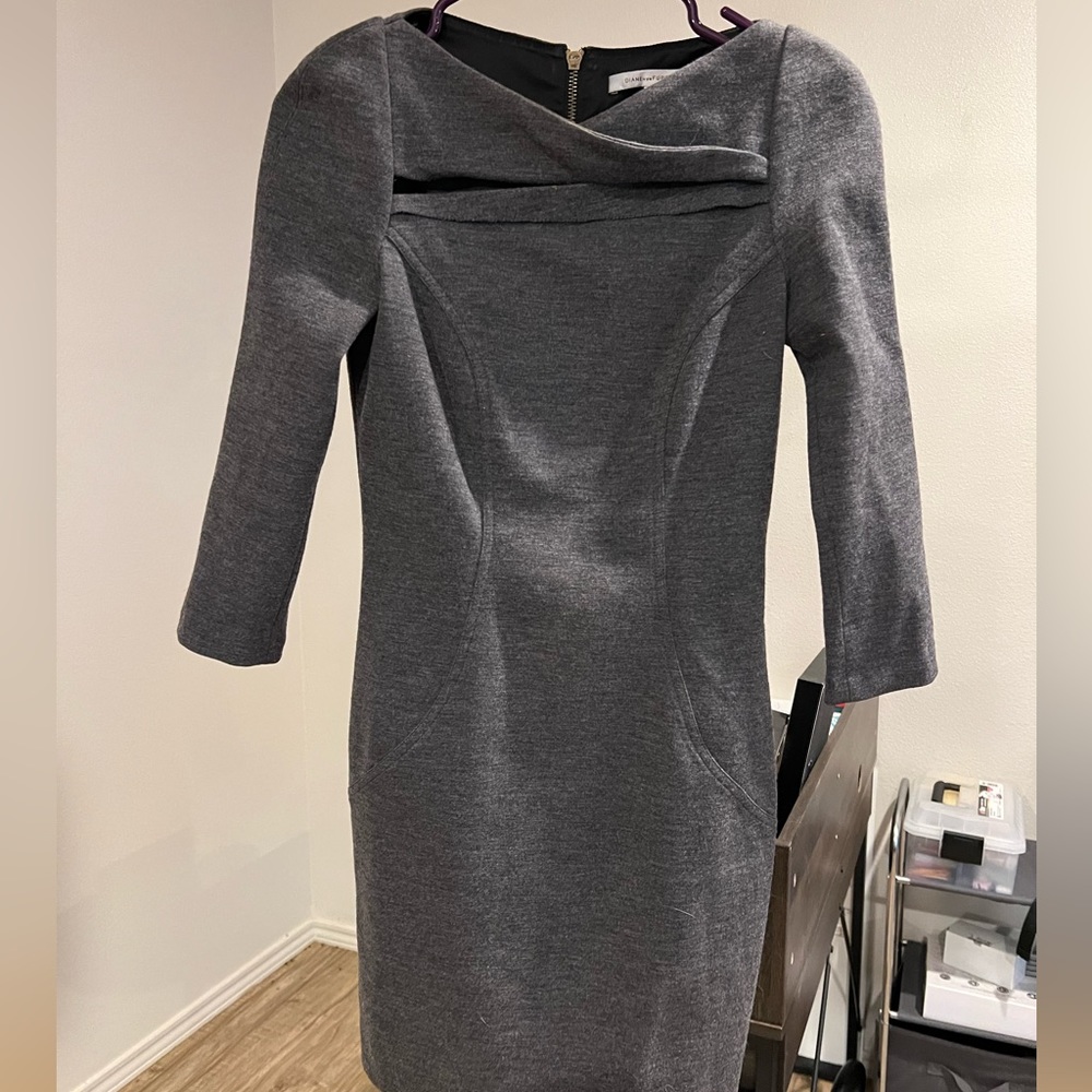 Gray Diane Von Furstenberg Dress